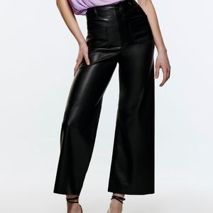 Zara Marine Pants in Leather